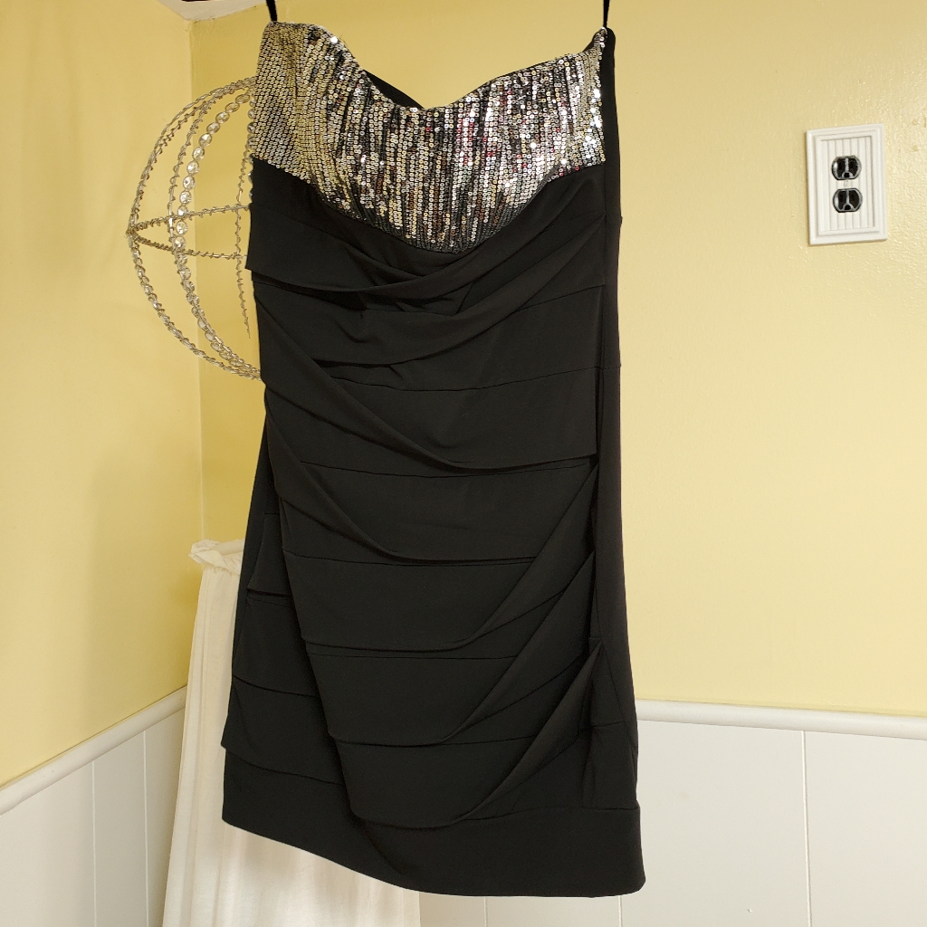 Ruby Rox Black Sequin Dress